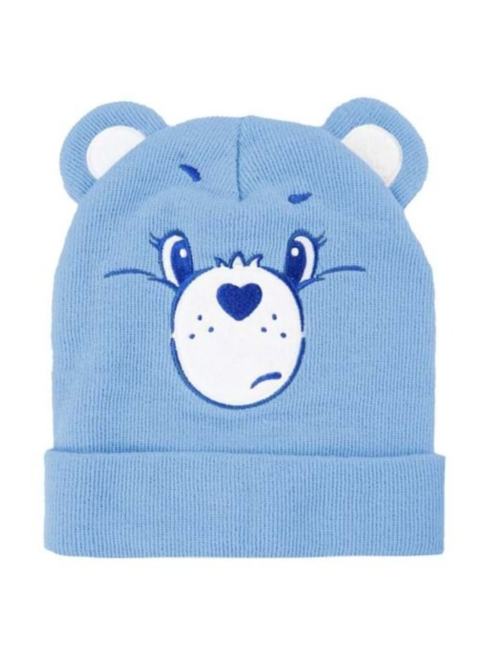 CARE BEARS Blue Grumpy Bear Winter Beanie Hat NEW NWT